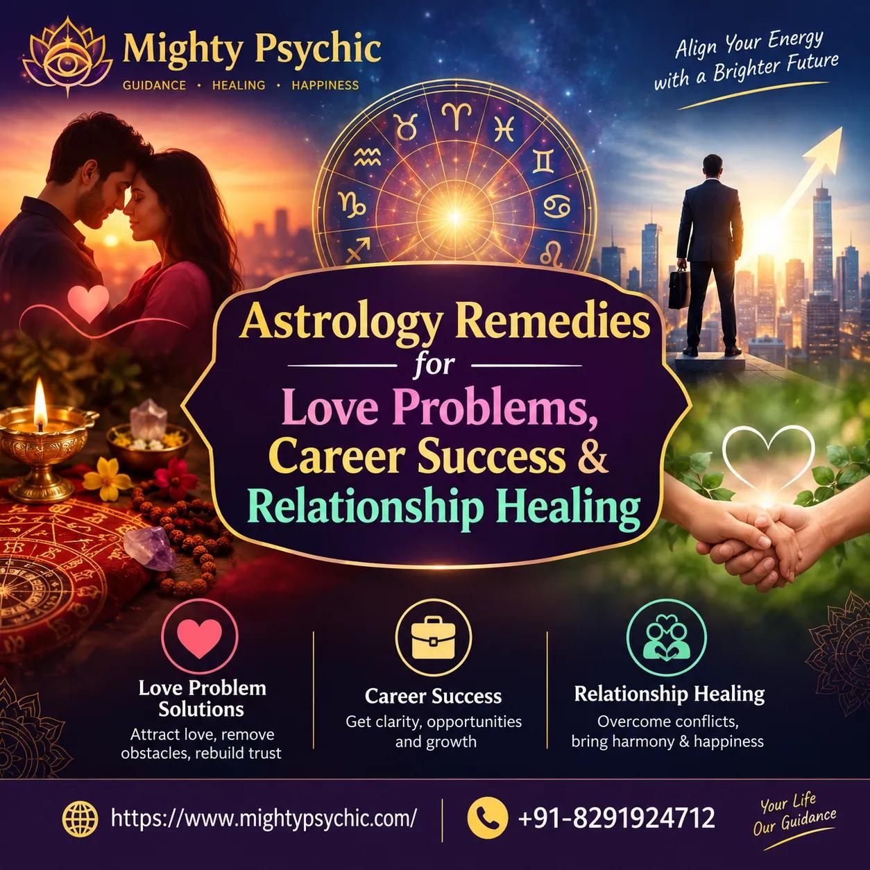Astrology Remedies for Love Problems, Career Success & Relationship Healing