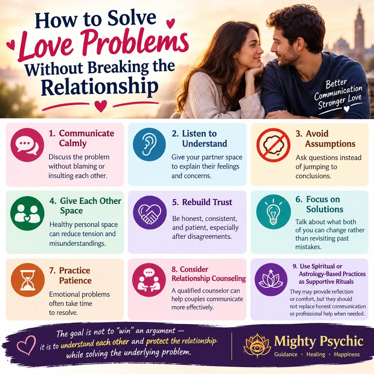 How to Solve Love Problems Without Breaking the Relationship